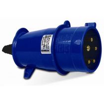 Plugue Industrial Movel Macho Pa 2 Polos + Terra 63A 250V Azul N3576 Steck