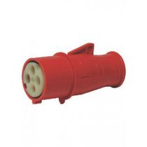 Tomada Externa Fêmea 3 Polos + Neutro + Terra 32A 440V Vermelho 6H SN5276 Steck