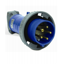 Plugue Industrial 3 Polos + Neutro + Terra 63A 250V Azul S5579W Steck
