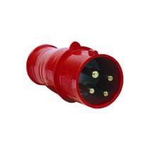 Plugue Industrial Sobrepor Macho 2 Polos + Terra 16A 380-440V Vermelho S3079 Steck