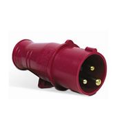 Plugue Industrial Macho 2 Polos + Terra 16A 24V Lilás S3072 Steck