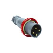 Plugue Industrial Sobrepor Macho 3 Polos + Neutro + Terra 125A 380-440V Vermelho S5676 Steck