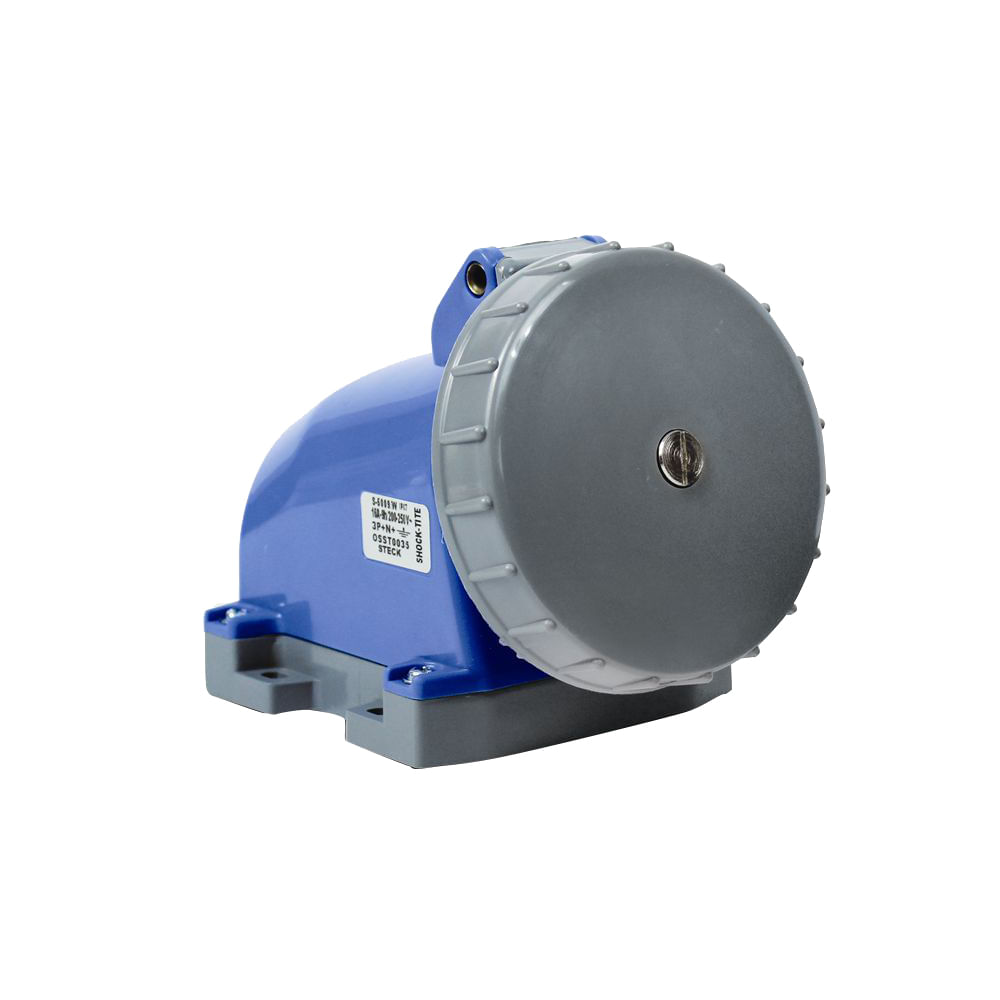 Tomada Sobrepor Fêmea 2 Polos + Terra 32A 250V Azul 6H S3206W
