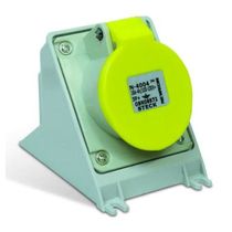 Tomada Sobrepor Fêmea 3 Polos + Terra 16A 130V Amarelo N4004 Steck