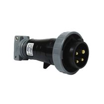 Plugue Industrial Sobrepor Macho 3 Polos + Terra 16A 690V Preto S4075W Steck