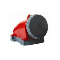 Tomada Sobrepor Fêmea 2 Polos + Terra 32A 440V Vermelho 9H Com Tampa S3209W Steck