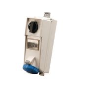 Tomada Sobrepor Fêmea 3 Polos + Terra 32A 240V Azul Com Bloqueio Mecânico SS4209D Steck