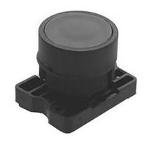 Botão Redondo Preto 22,5mm 1NA Impulso SLPRN8NA Steck