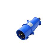 Plugue Industrial Movel Macho 3 Polos + Terra 16A 250V Azul S4079 Steck
