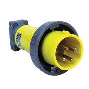 Plugue Industrial Sobrepor Macho 3 Polos + Terra 16A 130V Amarelo S4074W Steck