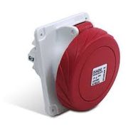 Tomada Embutir 3 Polos + Neutro + Terra 32A 415V Vermelho 6H QUA5246 Steck