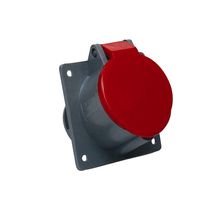 Tomada Embutir Fêmea 2 Polos + Terra 16A 440V Vermelho S3049 Steck