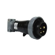 Plugue Industrial Movel Macho 3 Polos + Terra 63A 690V Preto S4575W Steck