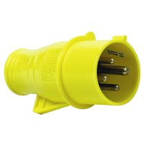 Plugue Industrial Sobrepor Macho 3 Polos + Terra 16A 130V Amarelo S4074 Steck