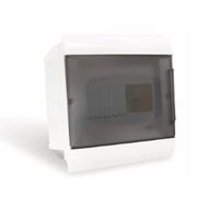 Quadro Distribuição Termoplástico Branco Embutir 8 Disjuntor Sem Barramento SCM8TBR Steck