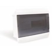 Quadro Distribuição Termoplástico Branco Embutir 12 Disjuntor 266x197x61mm Sem Barramento SCM12TBR Steck