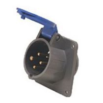 Tomada Embutir 2 Polos + Terra 32A 250V Azul 6H SN3246 Steck