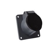 Tomada Embutir Brasikon 3 Polos + Terra 16A 600/690V 5H Preto I S4045 Steck