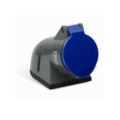 Plugue Industrial Sobrepor Macho Tetrapolar 16A 380-440V Vermelho SN4006 Steck