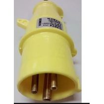 Plugue Industrial Movel Macho 2 Polos + Terra 16A 130V Amarelo N3074W Steck