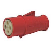 Plugue Industrial Sobrepor Fêmea 2 Polos + Terra 32A 380-440V Vermelho SN3279 Steck