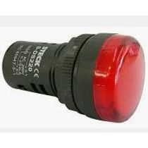 Sinaleiro Redondo Plástico Vermelho 22Mm 110V Led SLDS1101 Steck