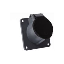 Tomada Embutir Fêmea 3 Polos + Terra 32A 690V Preto S4245 Steck