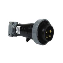 Plugue Industrial Sobrepor Macho 3 Polos + Terra 32A 690V Preto S4275W Steck