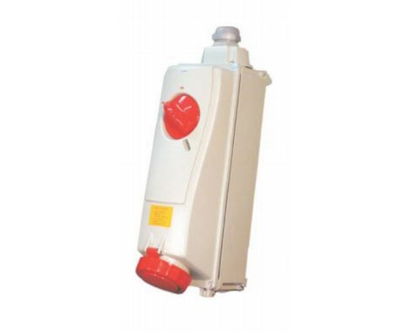 Tomada Sobrepor Fêmea 3 Polos + Terra 125A 250V Azul 9H Com