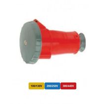 Tomada Externa Fêmea 2 Polos + Terra 16A 130V Amarelo 4H Com Tampa N3054W Steck