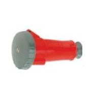 Tomada Externa Fêmea 2 Polos + Terra 16A 440V Vermelho 9H Com Tampa N3059W Steck