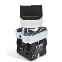 Comutador Knob Curto 2 Posições Preto 1NA SLMB8D0NA Steck