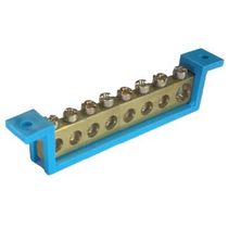 Barramento Elétrico Neutro 8F 63/80A 100Mm Azul SBN8 Steck