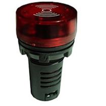 Sinalizador Audiovisual Para Alar 220Vca/Vcc 1Led Preto SLG2208 Steck