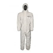 Macacão Tychem Sl Branco Com Capuz Com Zíper Tamanho XG - SL127T D14651193 - CA 34802 - DuPont