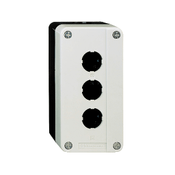 Botoeira de Comando Vazia Cinza 3 Furos 22mm para Botão Modular XALD03 Schneider