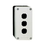 Botoeira de Comando Vazia Cinza 3 Furos 22mm para Botão Modular XALD03 Schneider