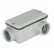 Condulete Alumínio LL 3/4" BSP Cinza Com Tampa Com Vedação E002050030 Wetzel