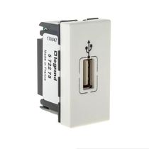 Módulo Tomada USB Dados Embutir Branca 1 Módulo Pial Plus+ 615091BC Pial Plus+