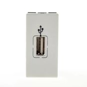Módulo Tomada USB Dados Embutir Branca 1 Módulo Pial Plus+ 615091BC Pial Plus+