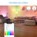 Lâmpada LED GU10 127V 4,8W 3400 Lúmens Inteligente Wiz Philips - Dimensional | Visão geral do produto - demontração paleta de cores