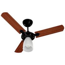 Ventilador Teto 3 Pás Com Luminária 130 W 980 Mm 127 V Verniz/Preto - 51010856 - TRON