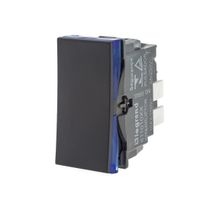 Módulo Interruptor Predial 1 Tecla Simples Embutir 250 V 10A Preta Borne Automático Plus+ 611010PT Pial Legrand