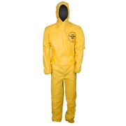 Macacão Tychem Qc Amarelo Com Capuz Com Ziper XXG QC127T D14651143 - DUPONT