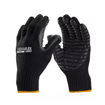 Luva Antivibracao Algodão Preta Tamanho: M - DA4000 DANNY