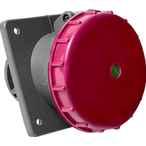 Tomada Industrial Não Metálica Embutir Fêmea 3 Polos + Terra 125a 380-440v Vermelha S4646 Steck