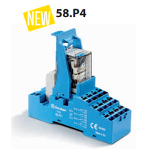 Rele Interface Push-In 24Vcc 7A 4Rev 58P490240050Spa - Finder