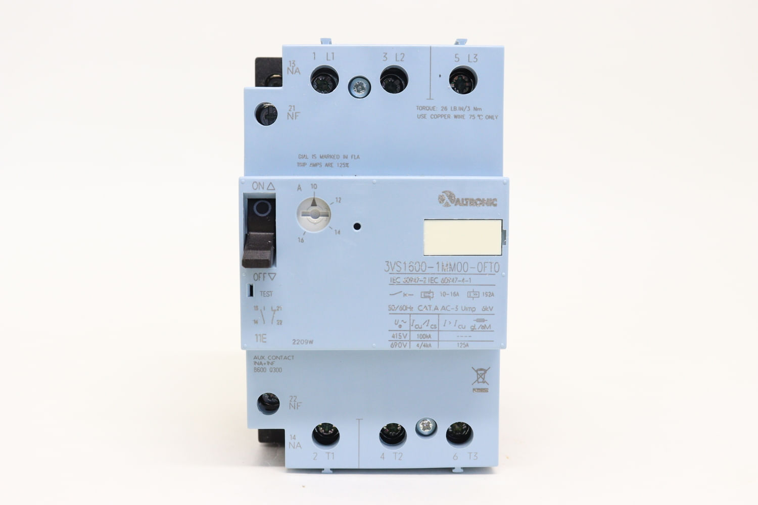 Disjuntor Mini Monopolar 8a 220/380VCA C 10KA 5SY41087 Siemens