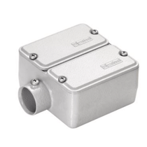 Condulete Alumínio Ed 3/4" Sem Rosca Cinza Com Tampa Duplo E012130030 - Wetzel