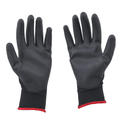Luva De Segurança Tricotada Nylon Preta Tam 9 | Dimensional | direita e esquerda